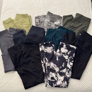 🖤👖 Women’s Activewear Leggings Bundle – 9 Pairs – Size Small